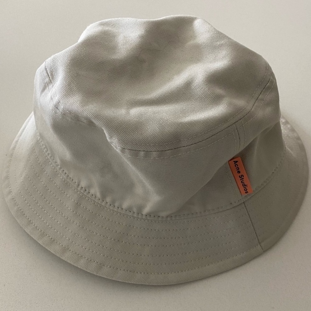 ACNE Bucket hat Oat Beige | Acne Studios Mens/Womens Hats - Picture 3 of 5